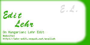 edit lehr business card